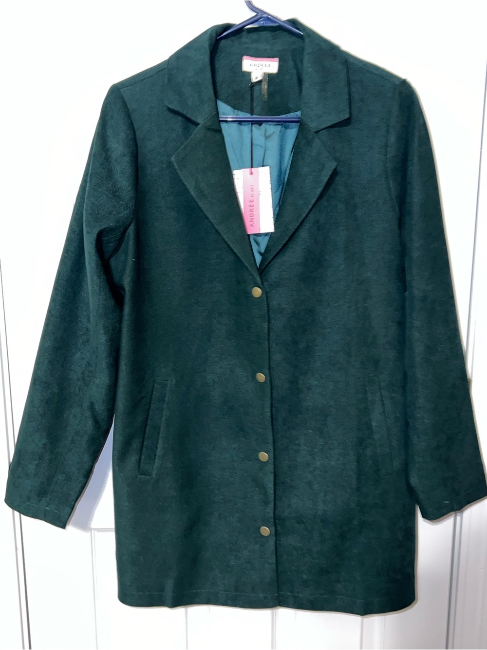 NWT Andree by Unit Green Longline Blazer Jacket M